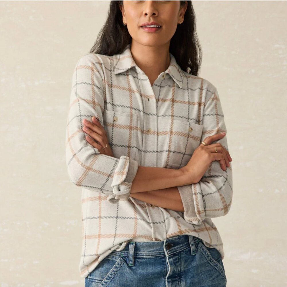 Faherty Plaid Legend Sweater Shirt